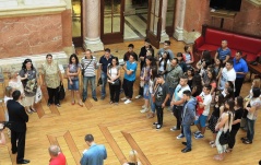 25 August 2014 The winners of the Mother Tongue Olympics from Romania in visit to the National Assembly